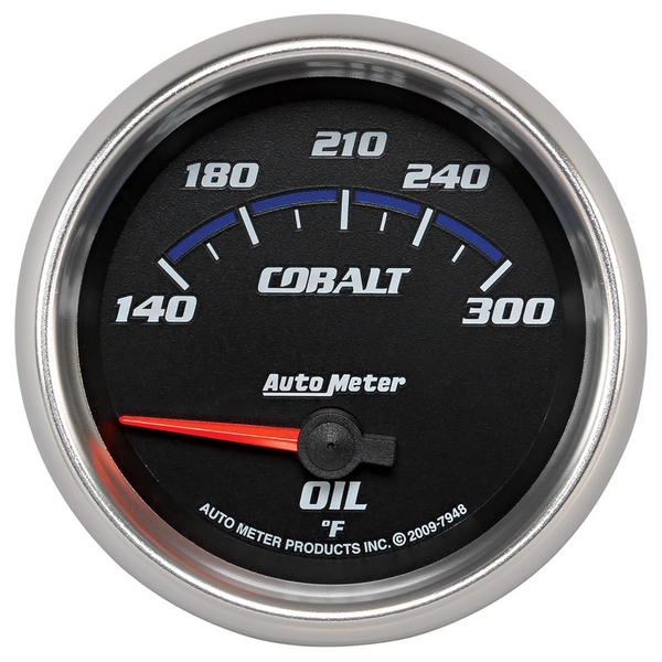 2-5/8" OIL TEMPERATURE, 140-300 F, COBALT